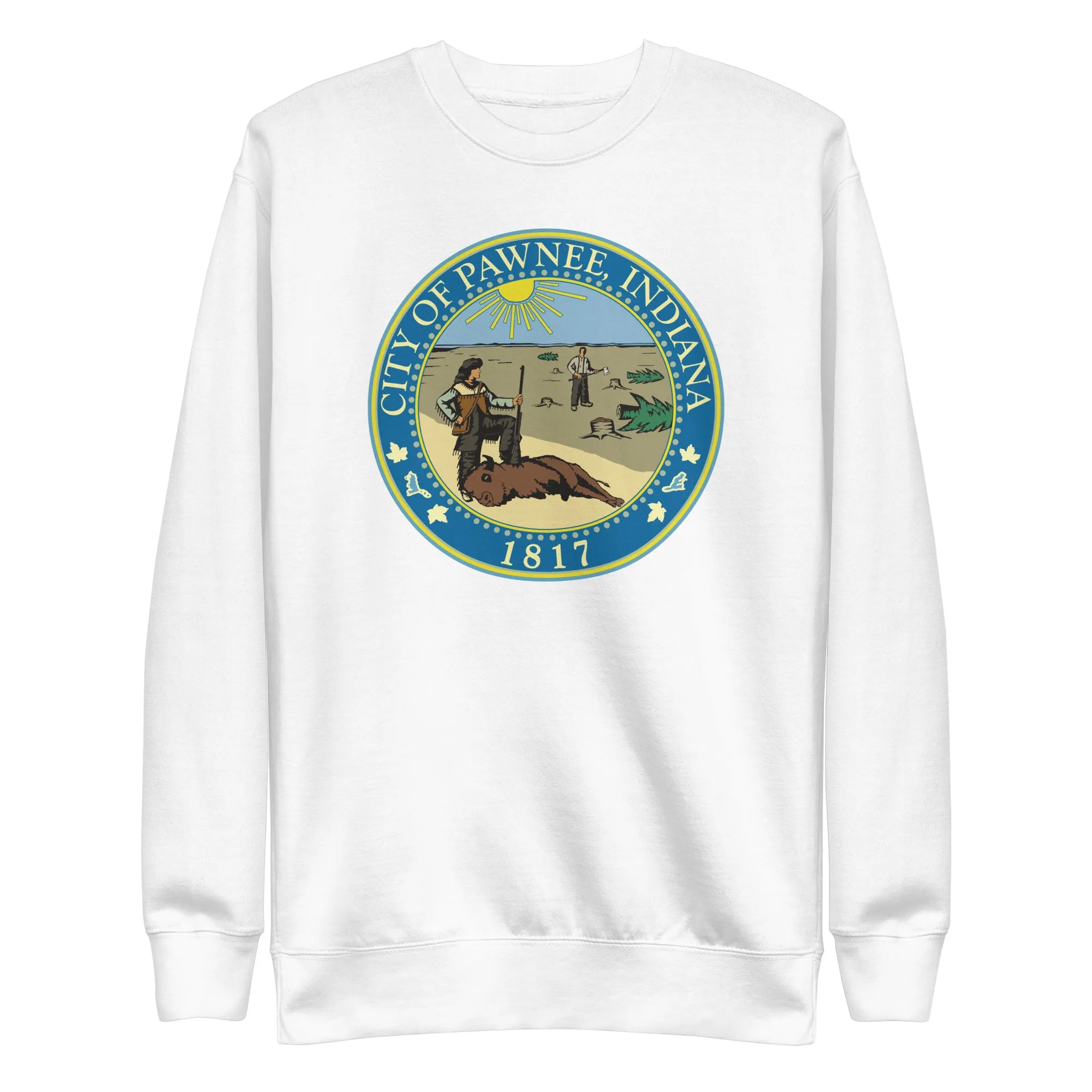 City of Pawnee Logo - Unisex Premium Sweatshirt