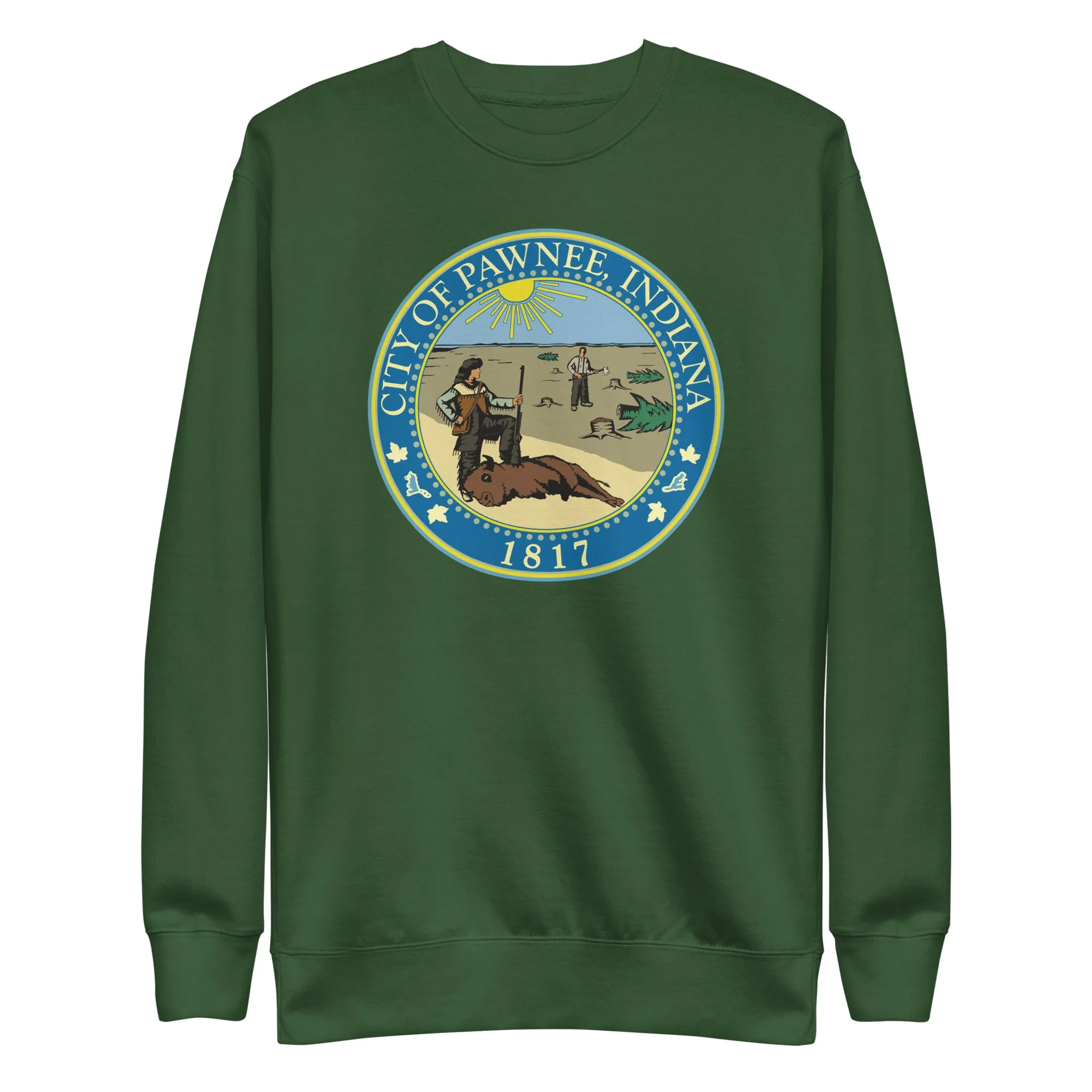 City of Pawnee Logo - Unisex Premium Sweatshirt