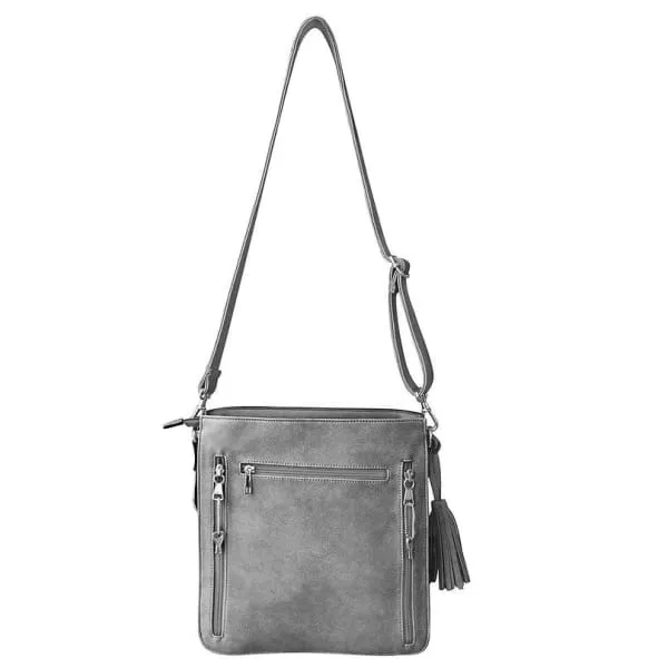 Classic Everyday Leather Concealed Carry Crossbody Purse