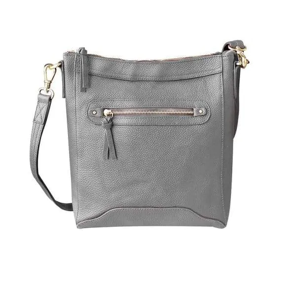 Classic Everyday Leather Concealed Carry Crossbody Purse