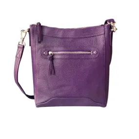 Classic Everyday Leather Concealed Carry Crossbody Purse