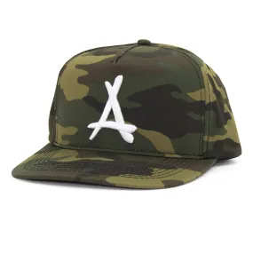 CLASSIC "A" SNAPBACK (CAMO  FLAT)