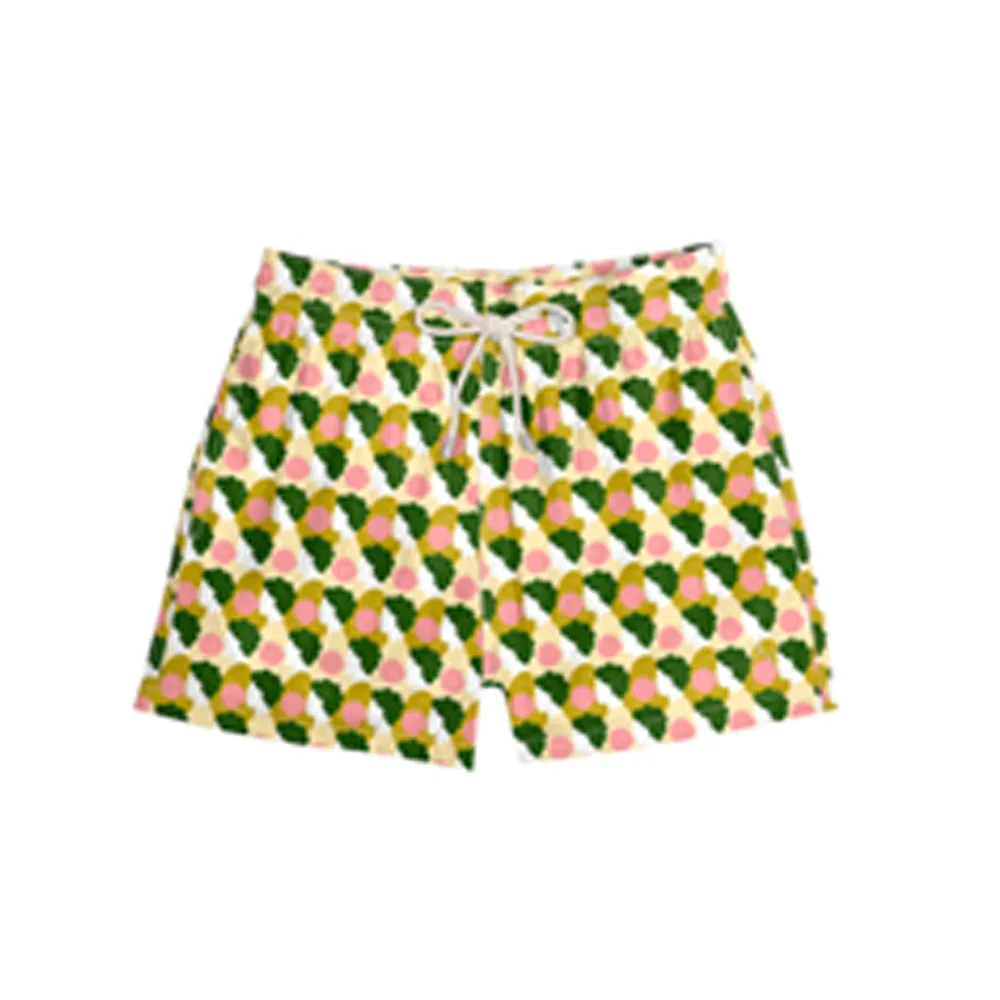 Classic Swim Shorts Green Bubblegum x Olimpia Zagnoli