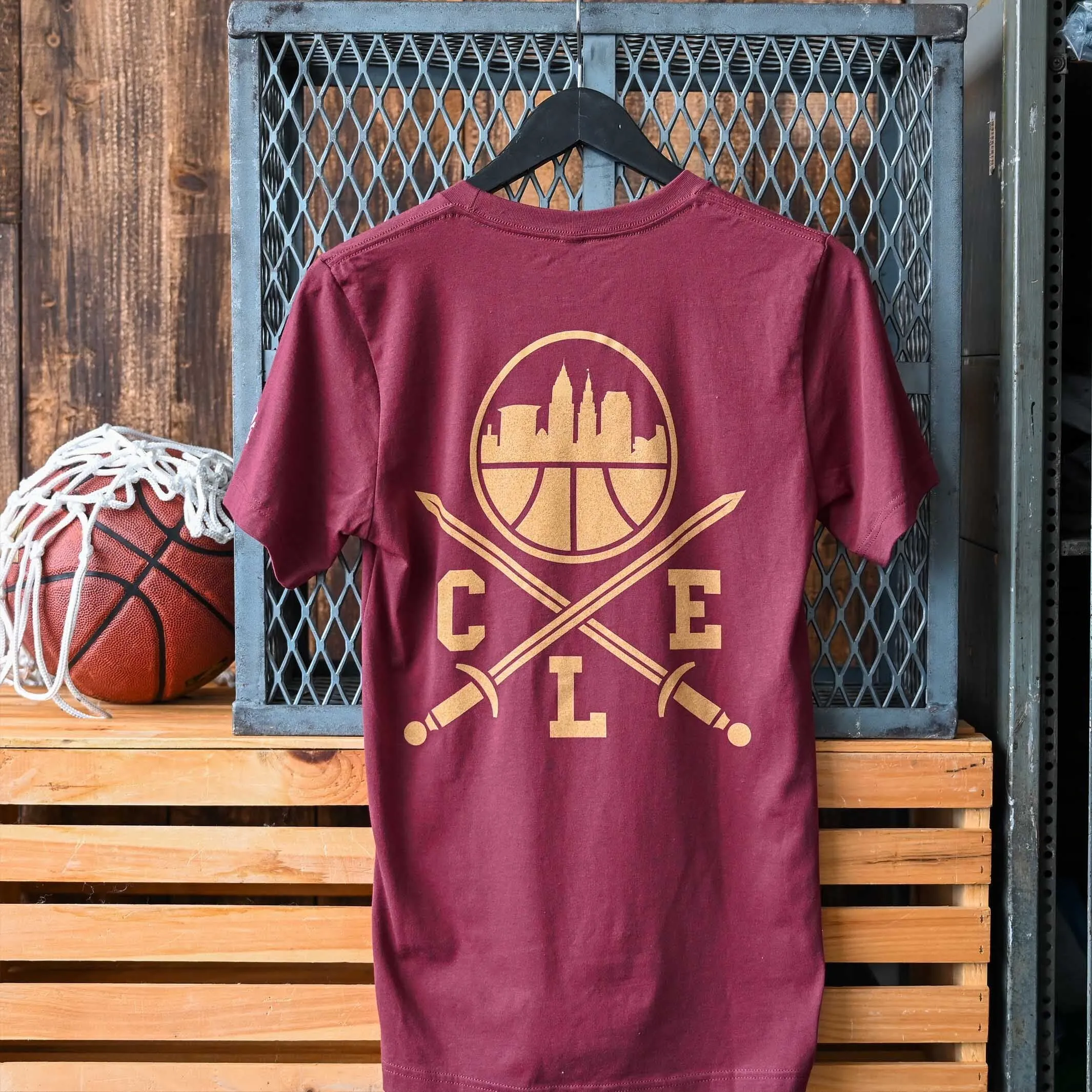 CLE Logo - Basketball Edition - Unisex Crew T-Shirt