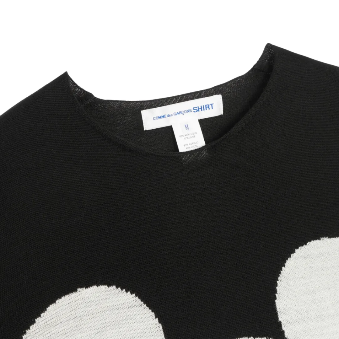 COMME des GARÇONS Shirt Mickey Knit Sweater - Black