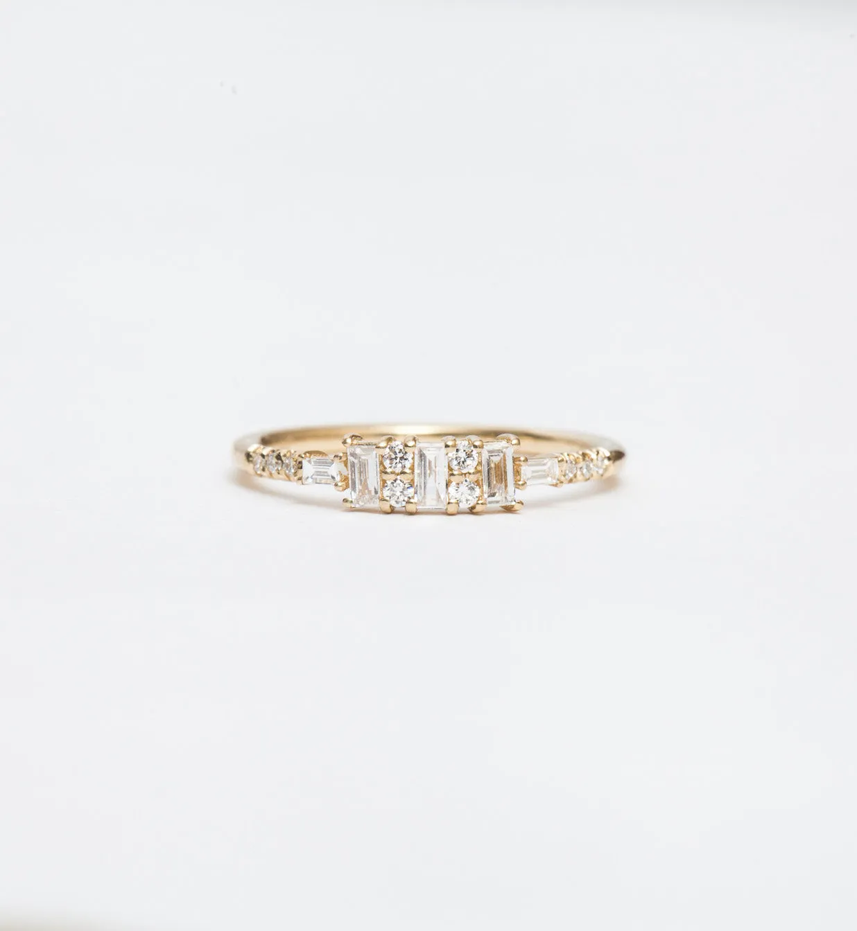 Diamond Baguette Reflection Ring