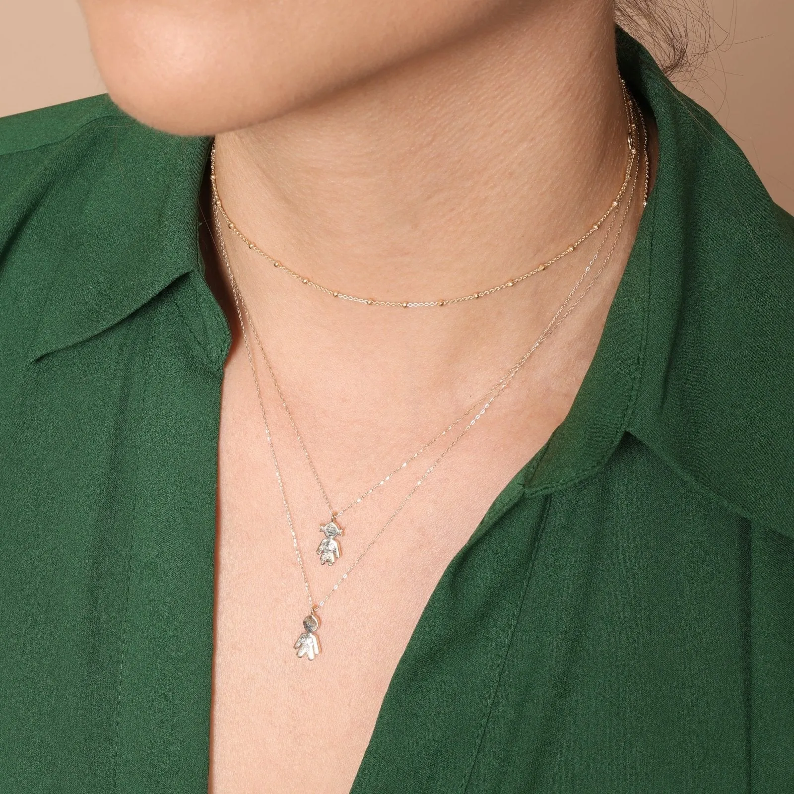 Diamond Boy Mama Charm Necklace