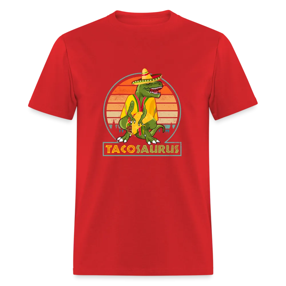 Dino-mite Taco Time: The Hilarious 'Tacosaurus' Tyrannosaurus Taco Tee