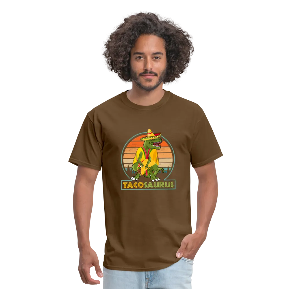 Dino-mite Taco Time: The Hilarious 'Tacosaurus' Tyrannosaurus Taco Tee