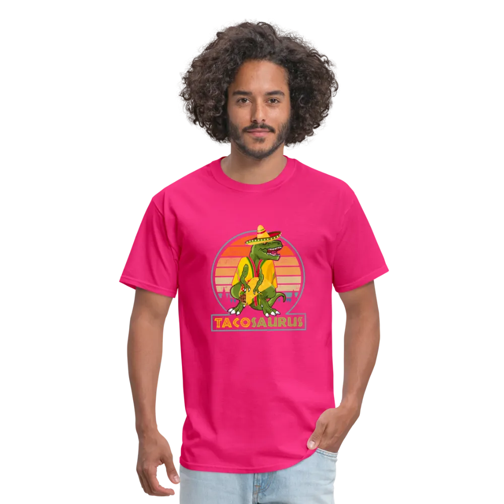 Dino-mite Taco Time: The Hilarious 'Tacosaurus' Tyrannosaurus Taco Tee