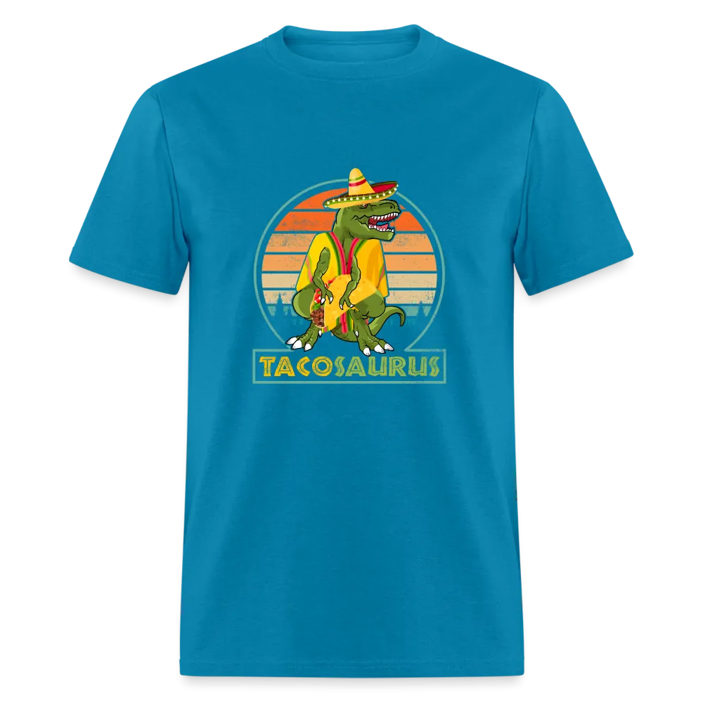 Dino-mite Taco Time: The Hilarious 'Tacosaurus' Tyrannosaurus Taco Tee