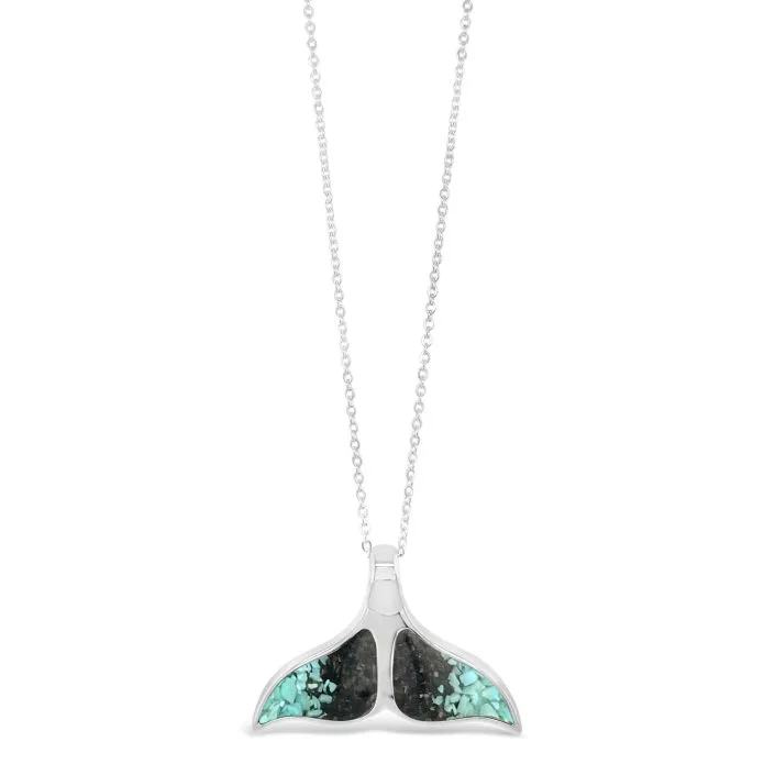 Dune Jewelry Whale Tail Necklace Turquoise Gradient - 4Ocean