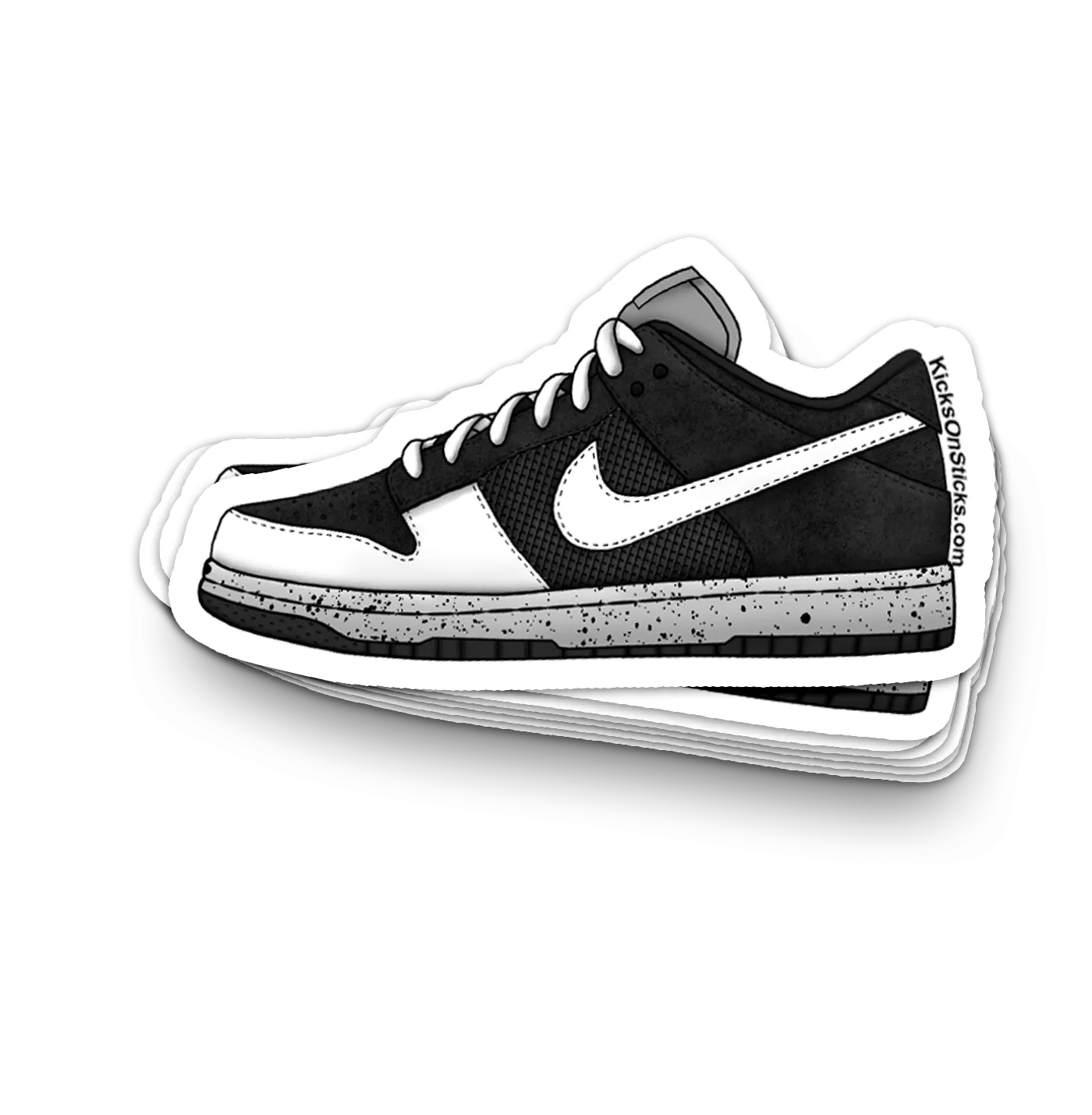 Dunk Low "Jordan Pack 4 Black" Sneaker Sticker