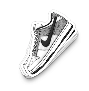 Dunk Low "Jordan Pack 4 White" Sneaker Sticker