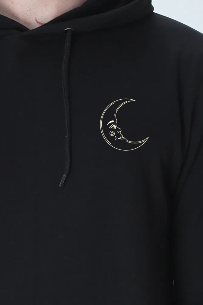 Embroidered Moon Unisex Hooded Sweatshirt