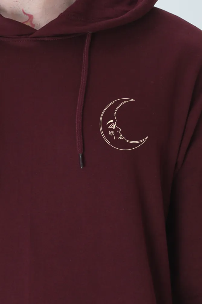 Embroidered Moon Unisex Hooded Sweatshirt