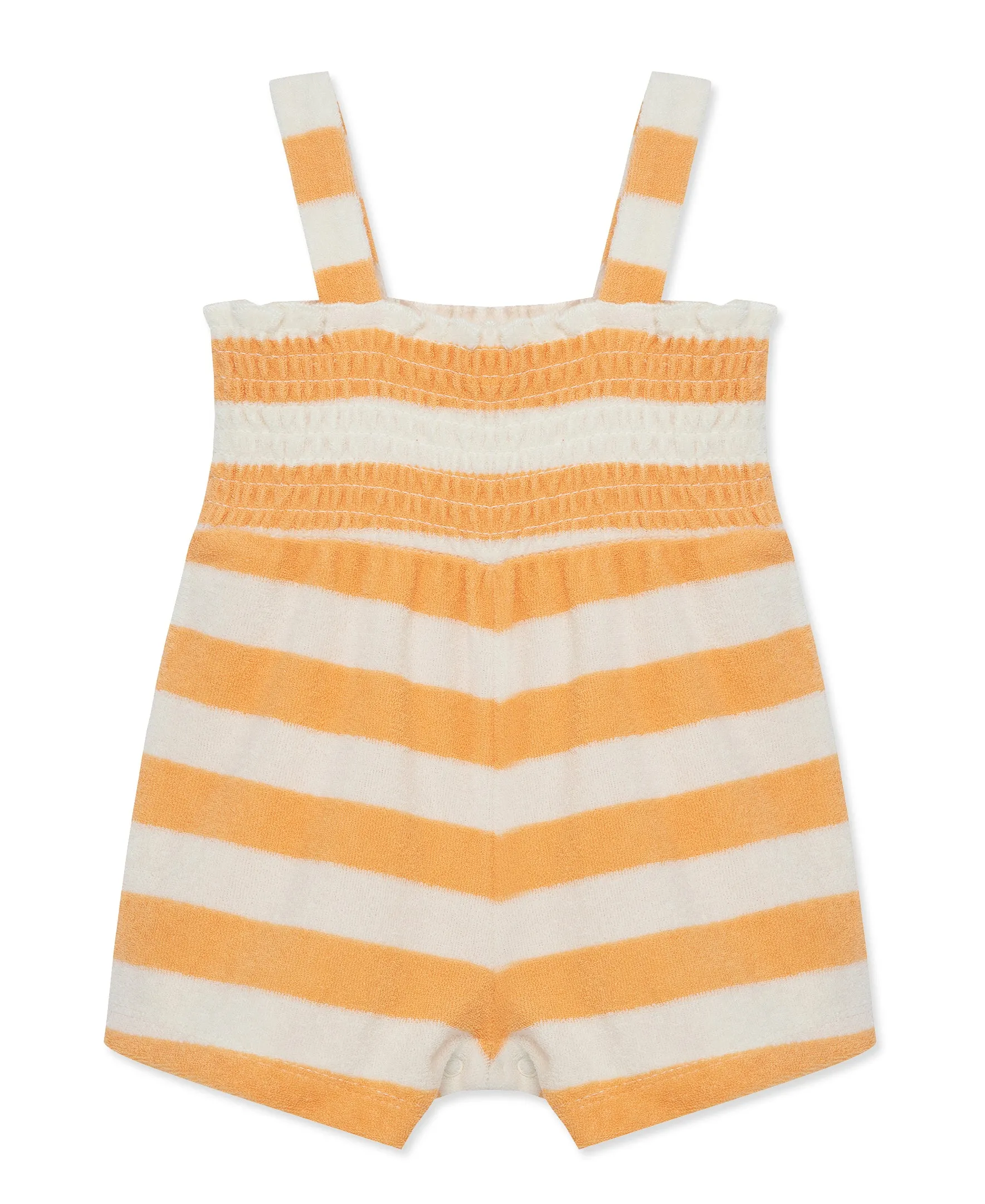 Focus Kids Banana Stripe Terry Romper (3M-12M)