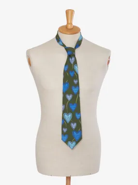 Fornasetti Heart Print Silk Tie