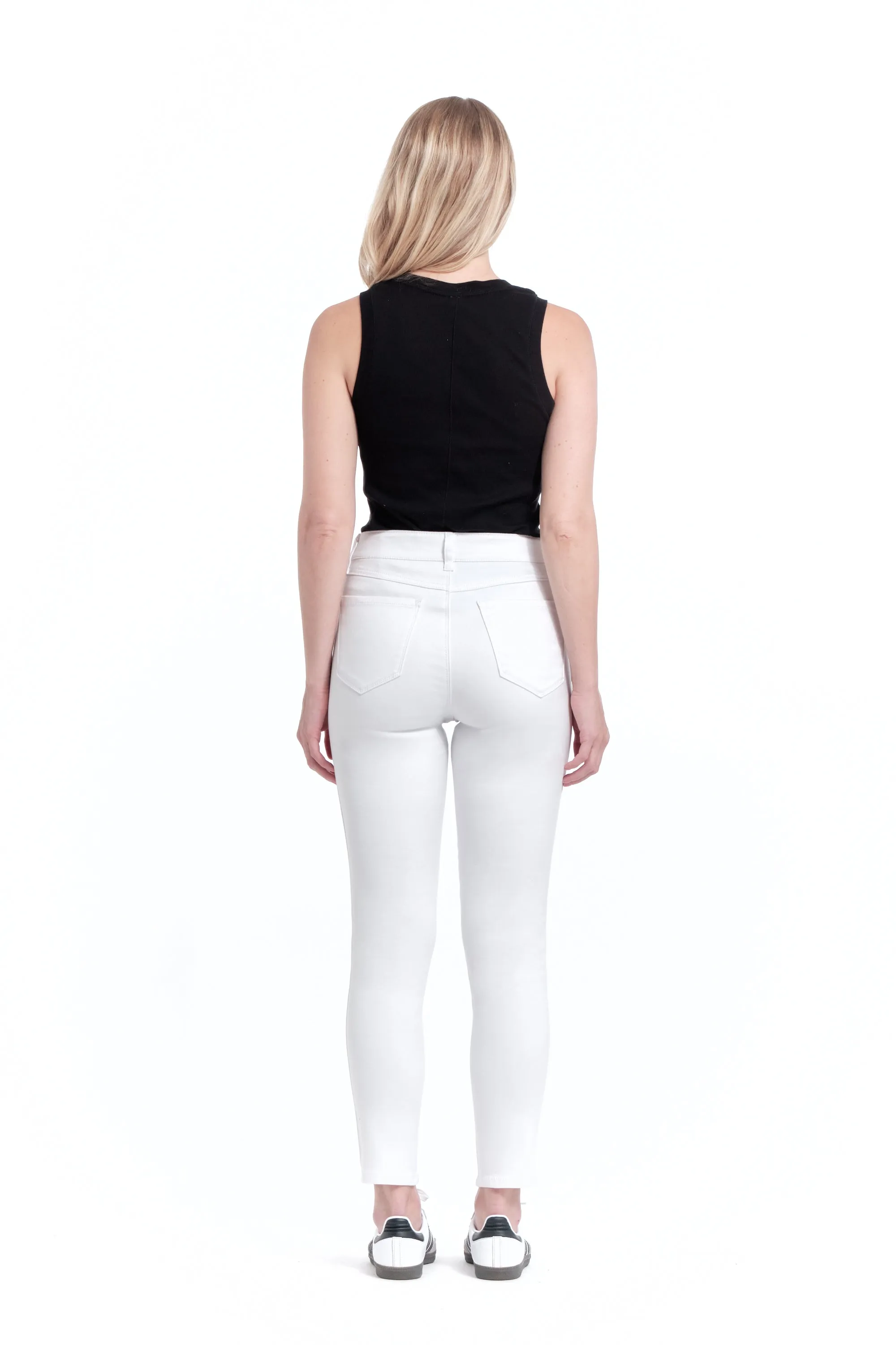 Gia Butter Ankle Skinny in White