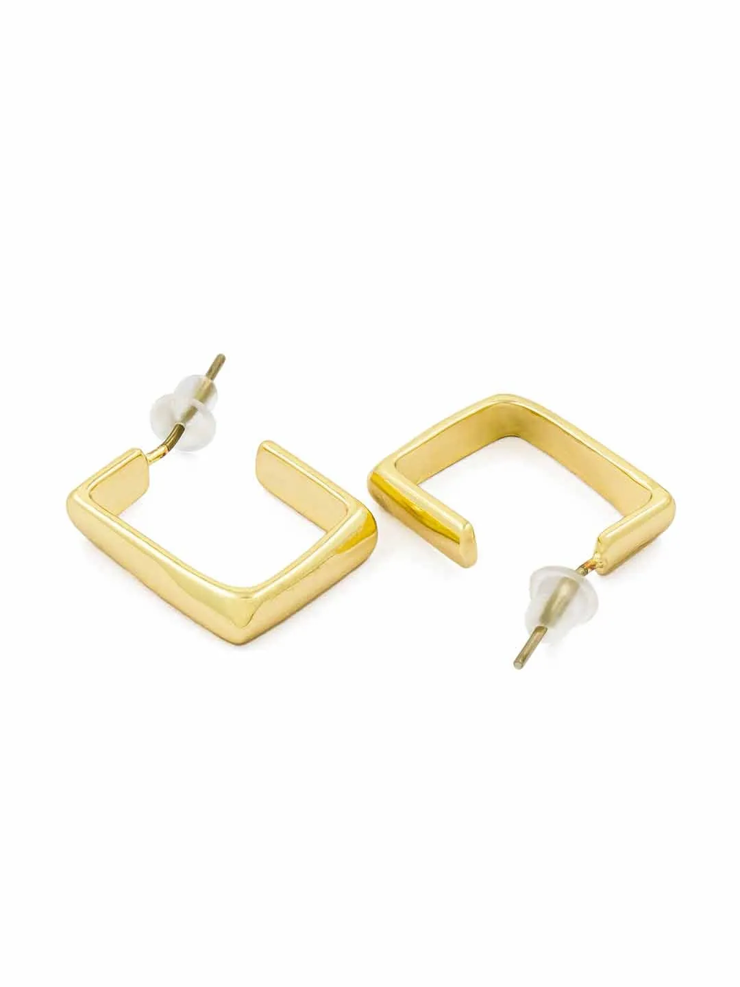 Gold Kathryn Semi Hoops