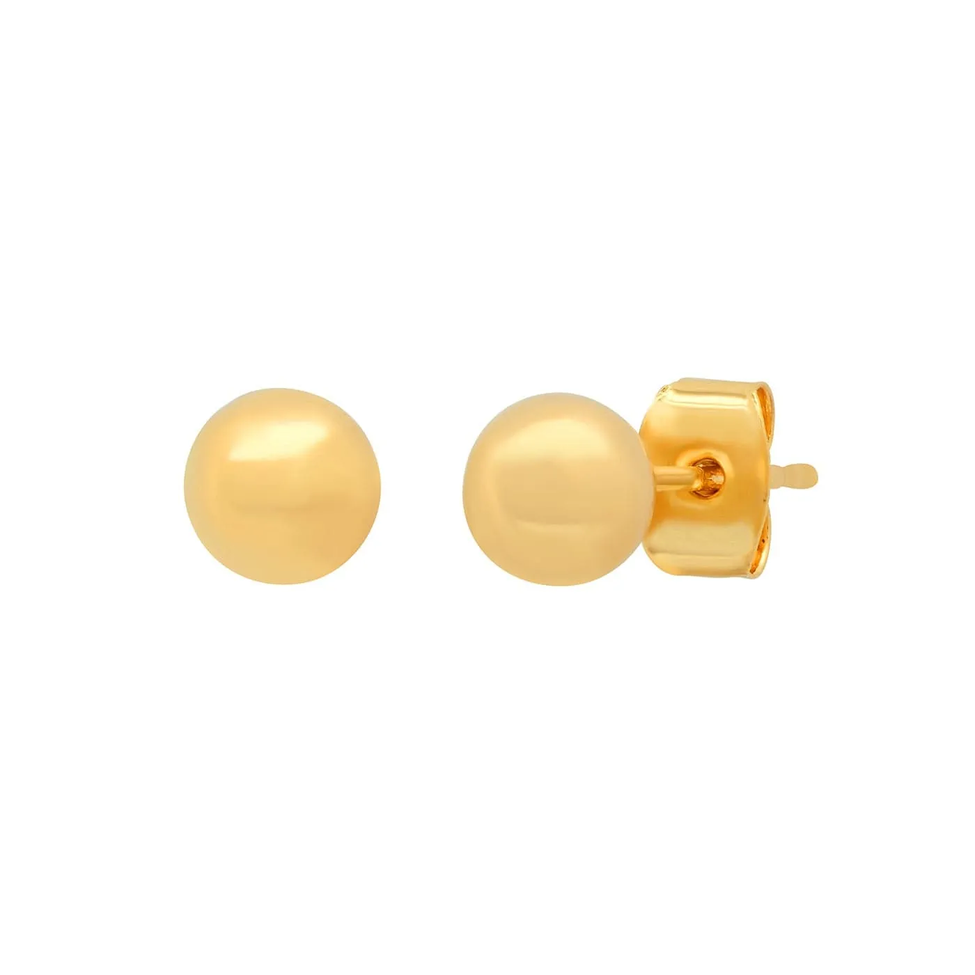 Gold Sphere Studs | 6mm