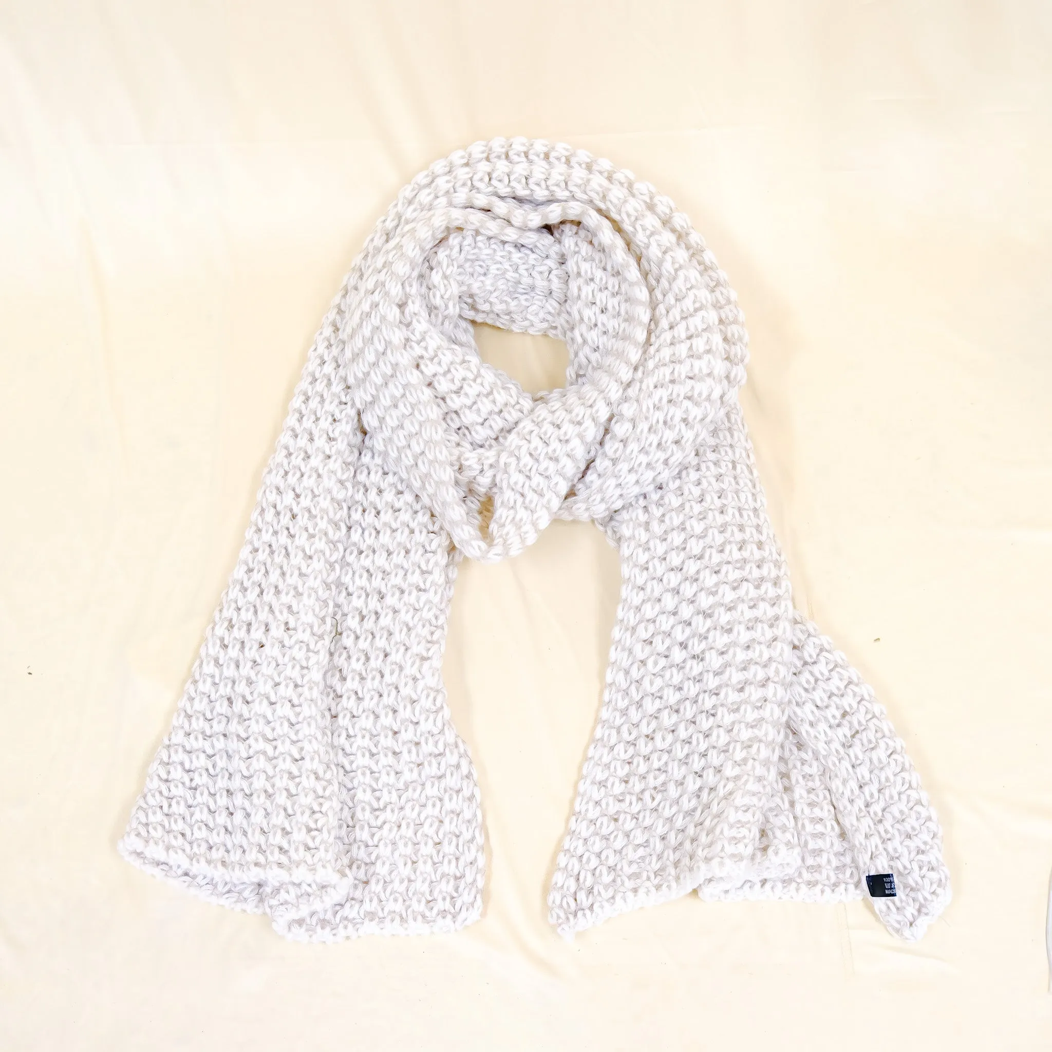 Hand Knitted Wool Blend Long Scarfs