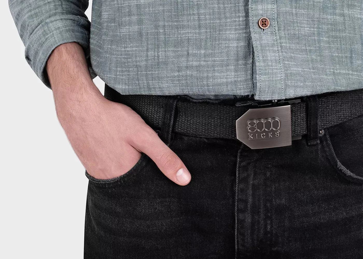 Hemp belt in black