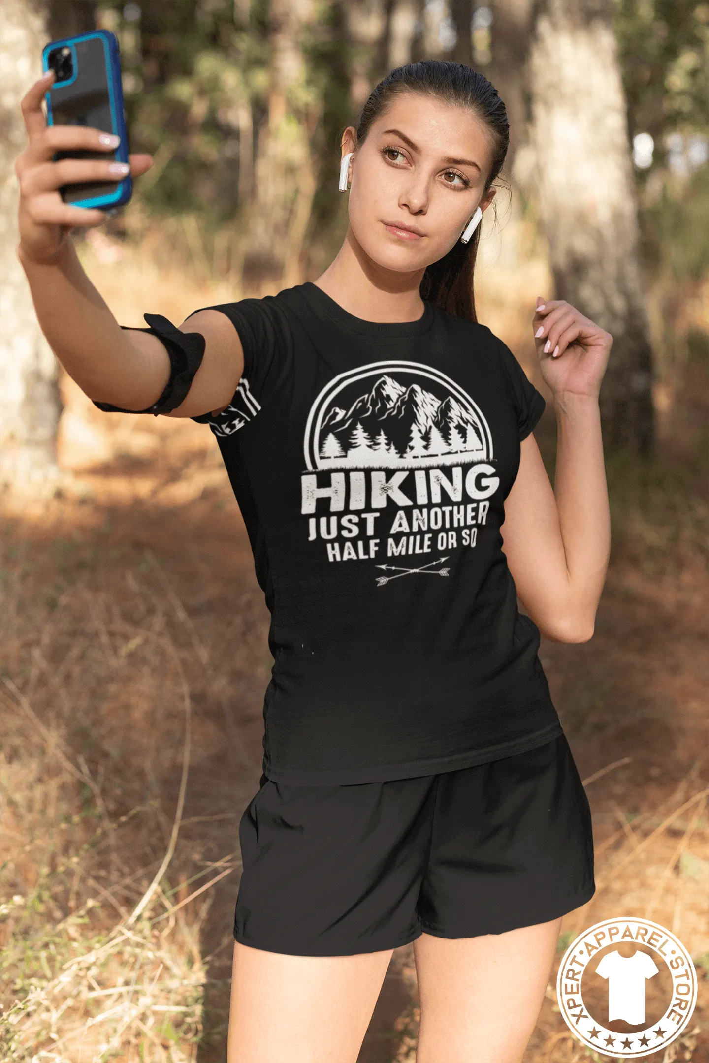 Hiking - Just Another Half Mile Or So Shirt - Hike More Worry Less, Adventure Camping