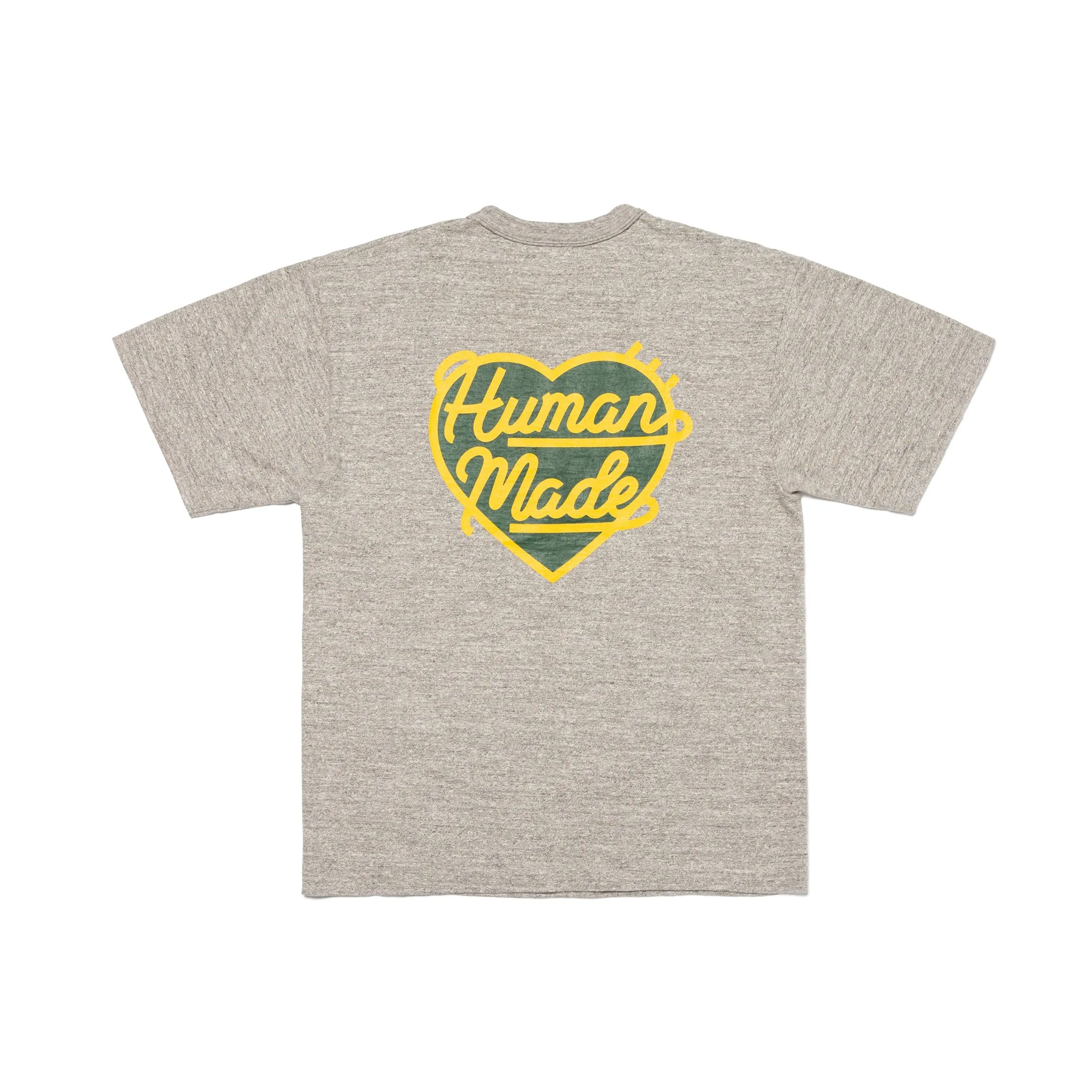 Human Made Green Heart Badge Tee Heather