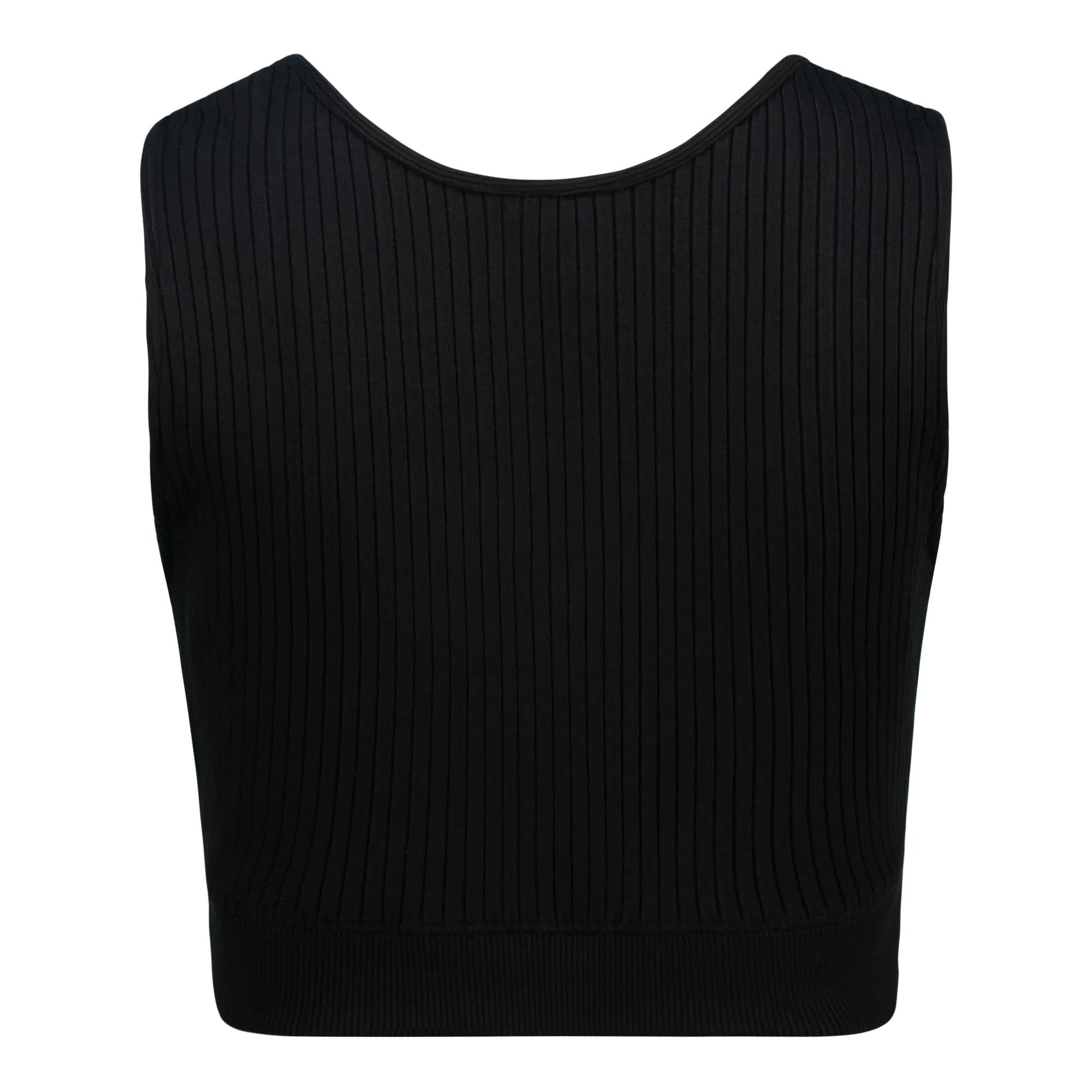 JUANTE BLACK SWEETHEART SLEEVELESS CROPPED TOP