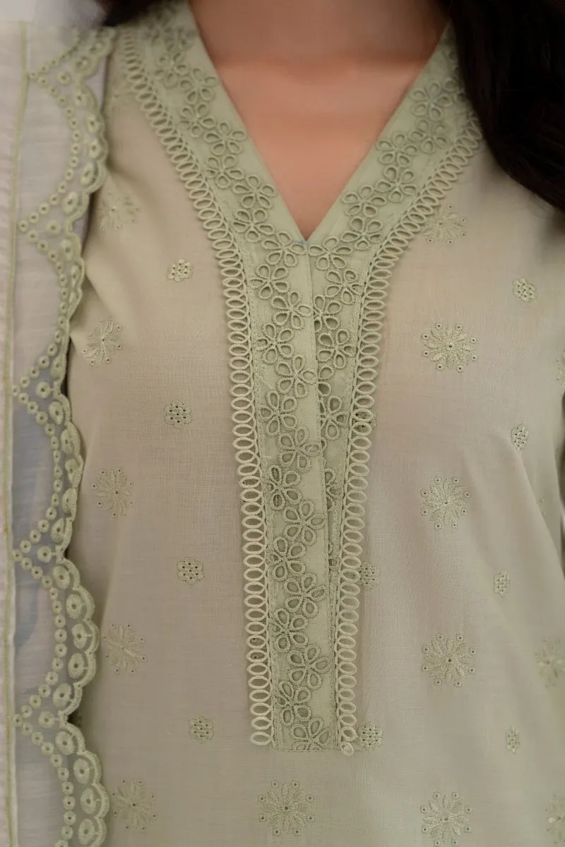 Karma Embroidered Chikankari Cotton Lawn Suit KAR120