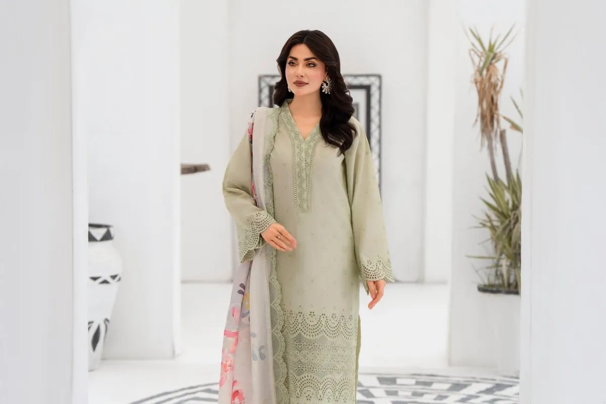 Karma Embroidered Chikankari Cotton Lawn Suit KAR120