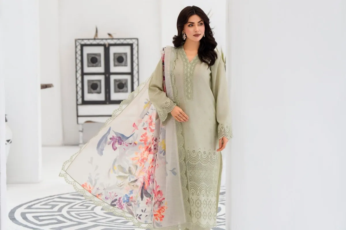 Karma Embroidered Chikankari Cotton Lawn Suit KAR120