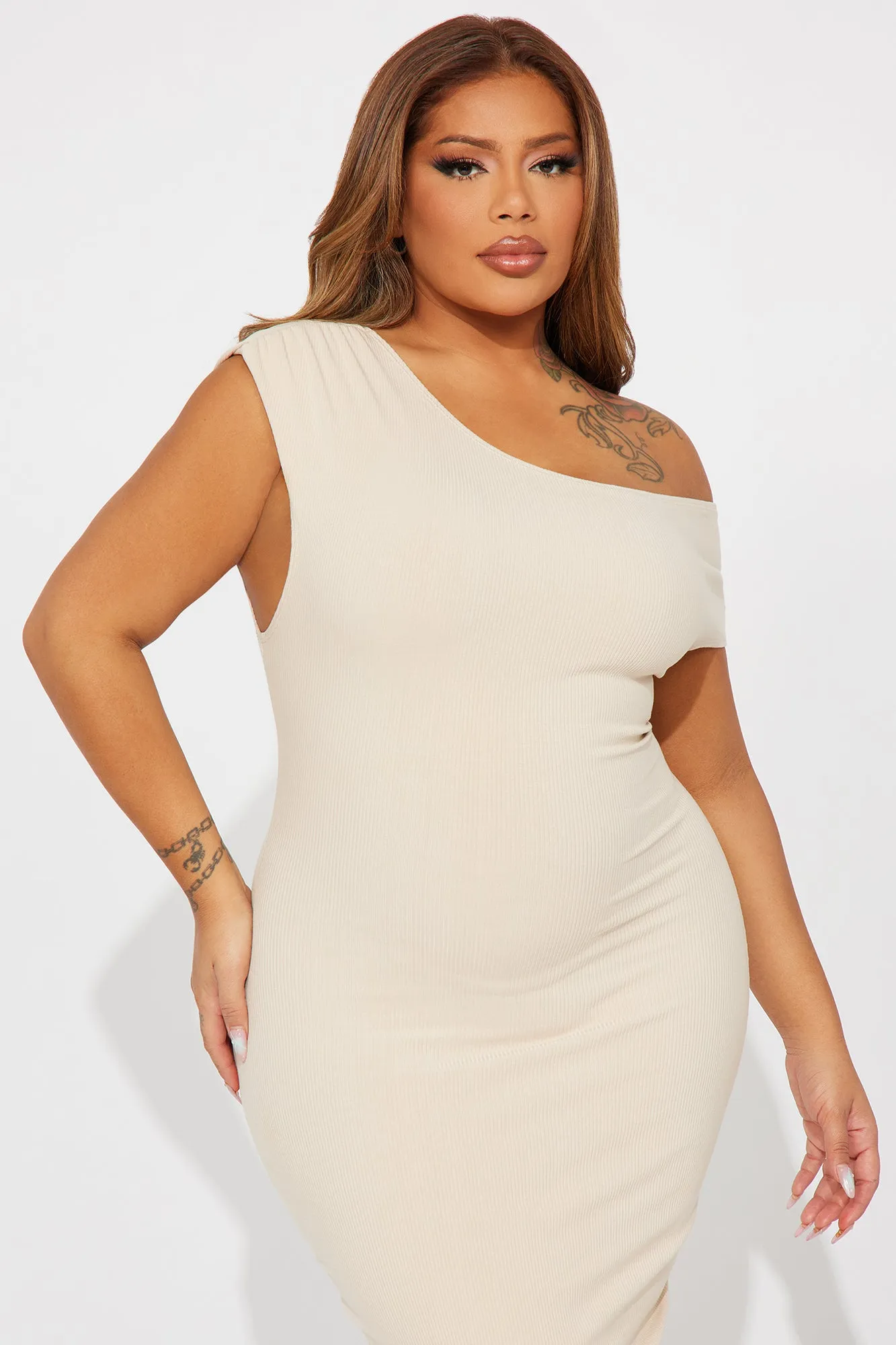 Kelli Snatched Mini Dress - Cream