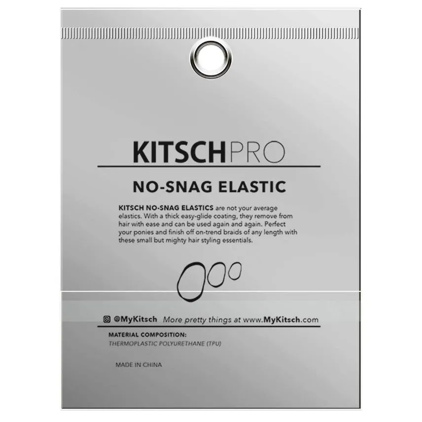 Kitsch No-Snag Elastic 100 Pc Set - Clear