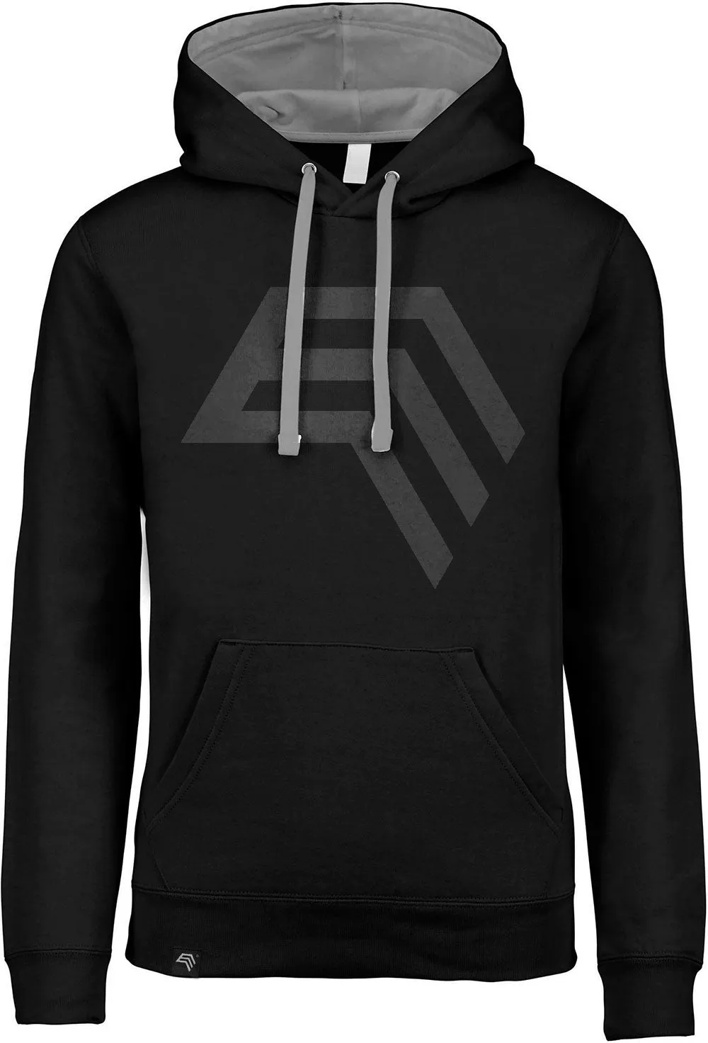 KRB K446 ― Bi-Color Hoodie Sweatshirt - Schwarz / Grau