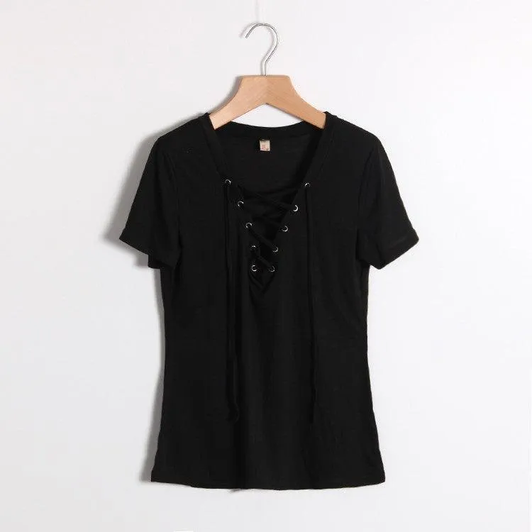 LACE-UP TEE