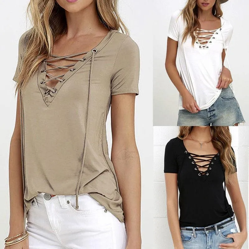 LACE-UP TEE