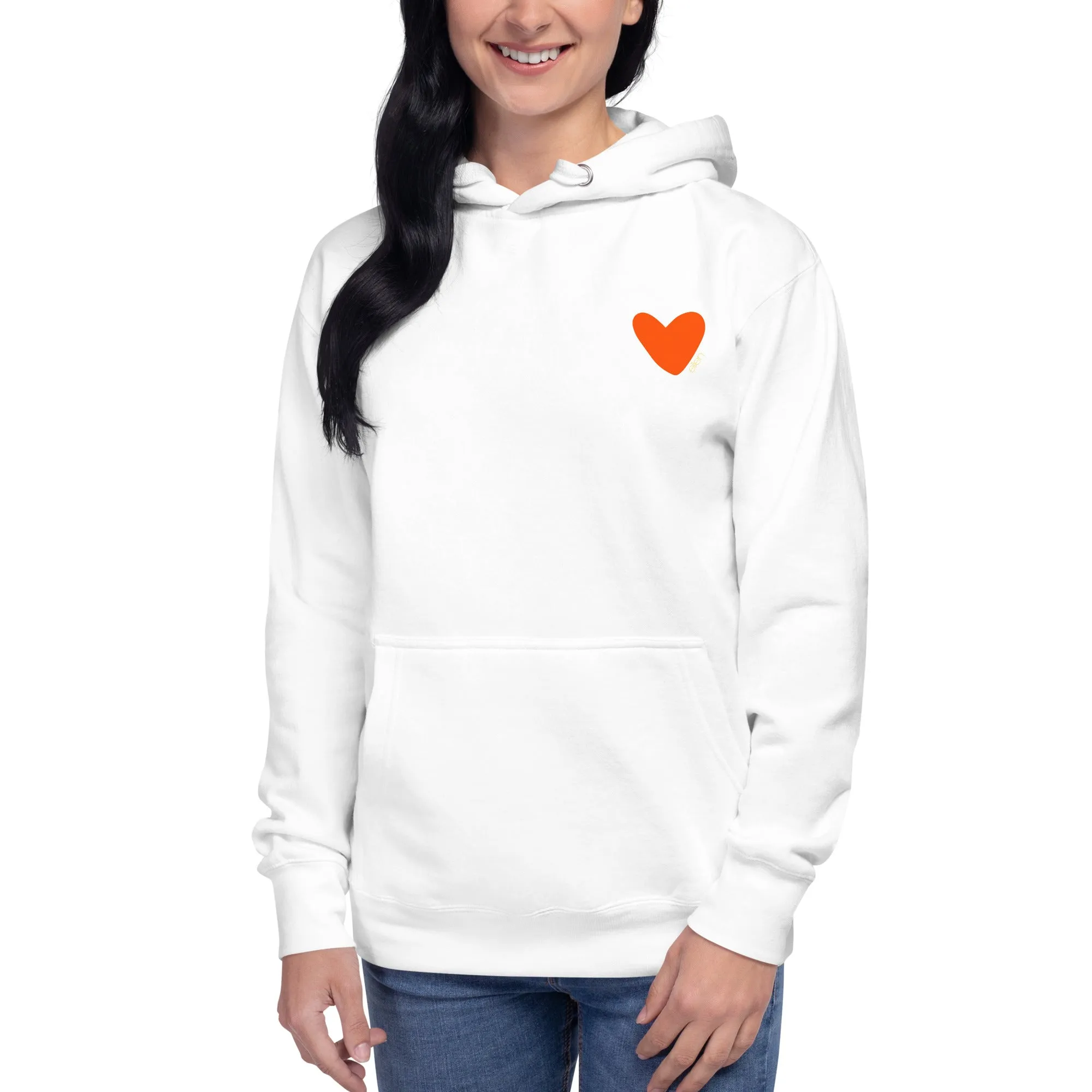 Laugh. Dance. Love Hoodie- White