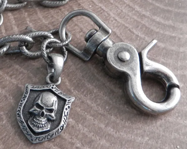 Link Hack Skull Shield Wallet Chain