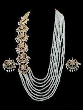 LN75  Darika Multi brooch necklace set ( READY TO SHIP )