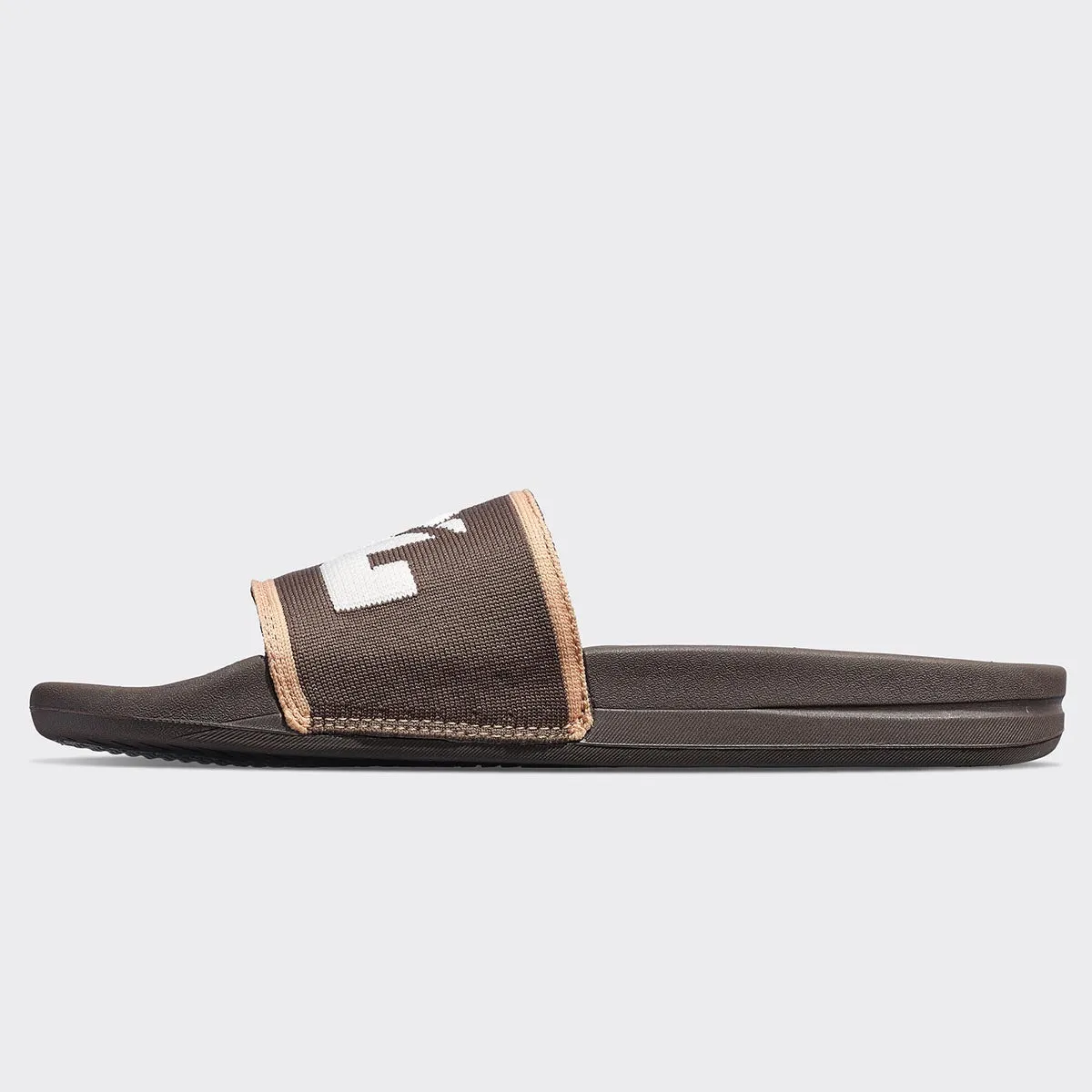 Men's Big Logo TechLoom Slide Chocolate / Ivory / Caramel