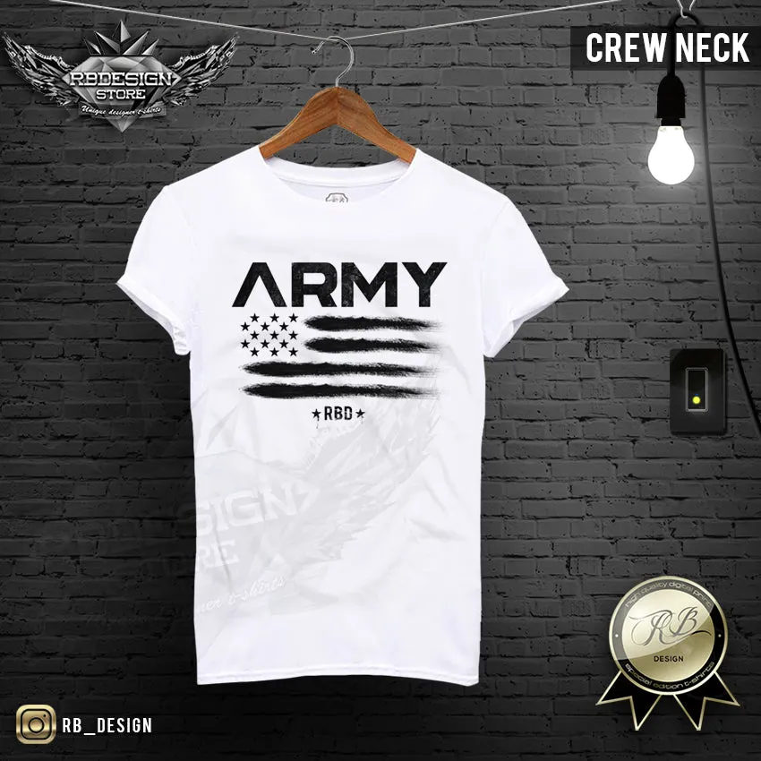 Men's T-shirt Army Warrior Fashion Graphic Tee MD711