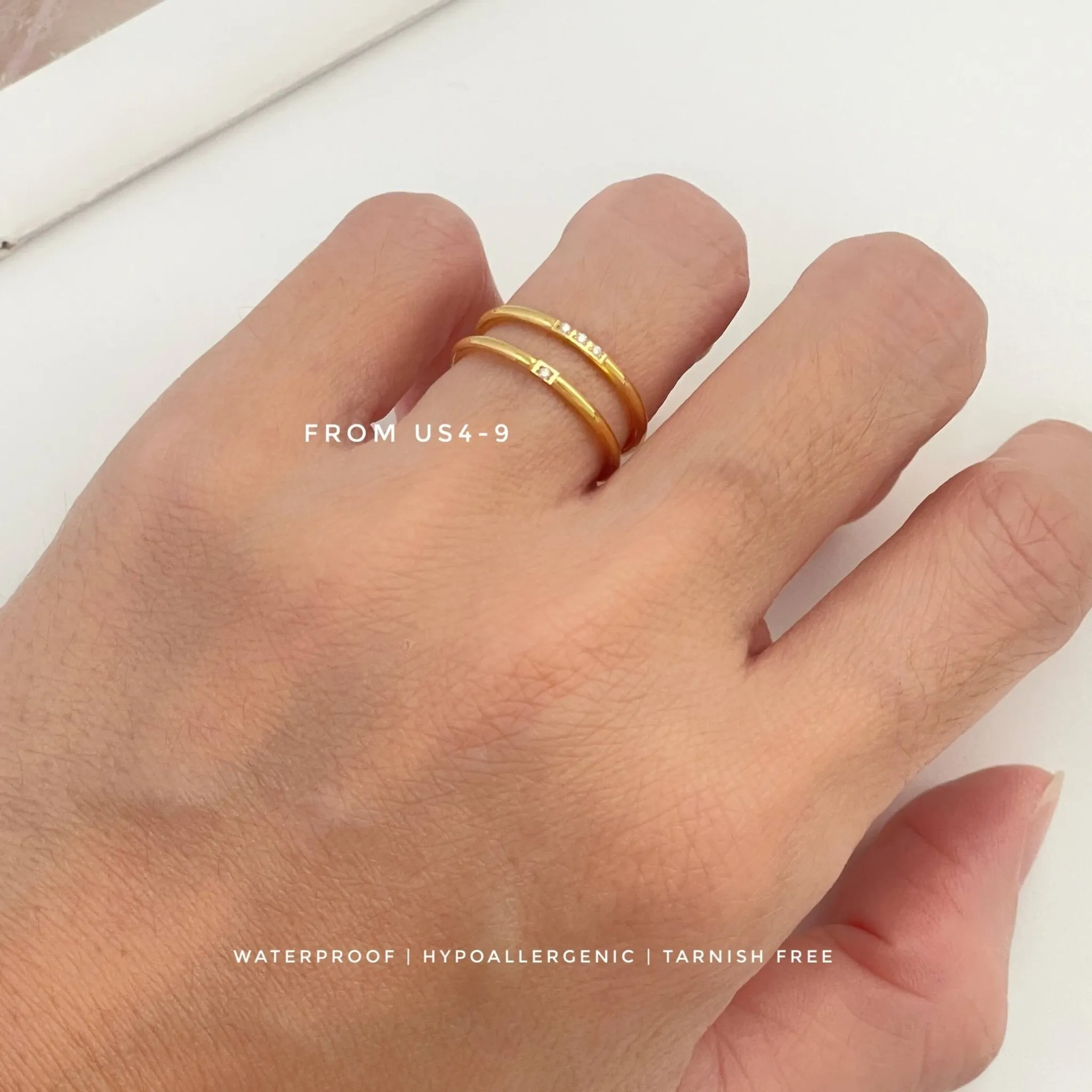 Minimalist Duo Ring