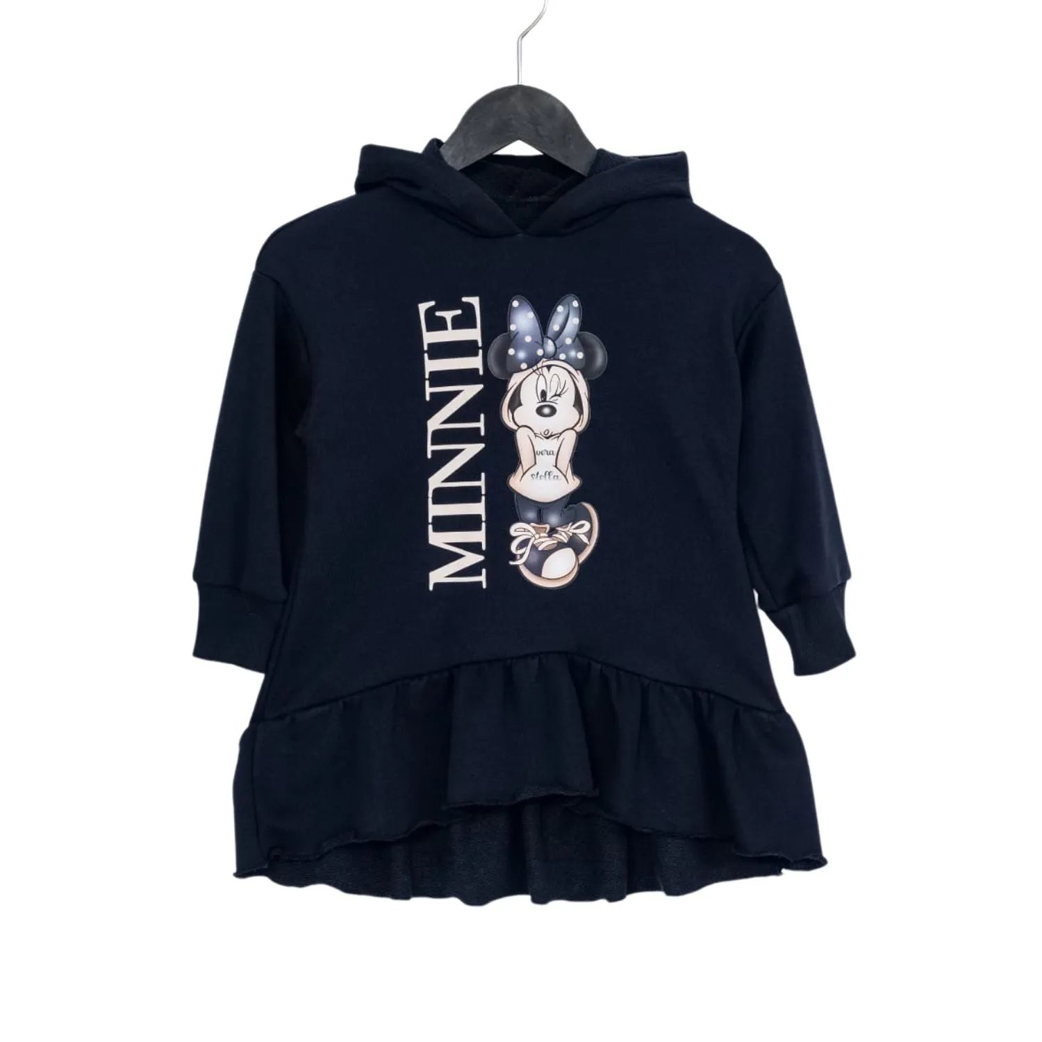 Minnie Hoodie Girls Cotton Dress