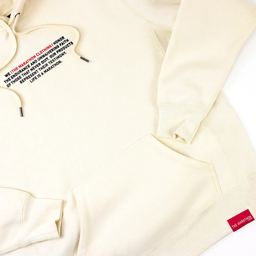 Mission Statement Hoodie - Bone