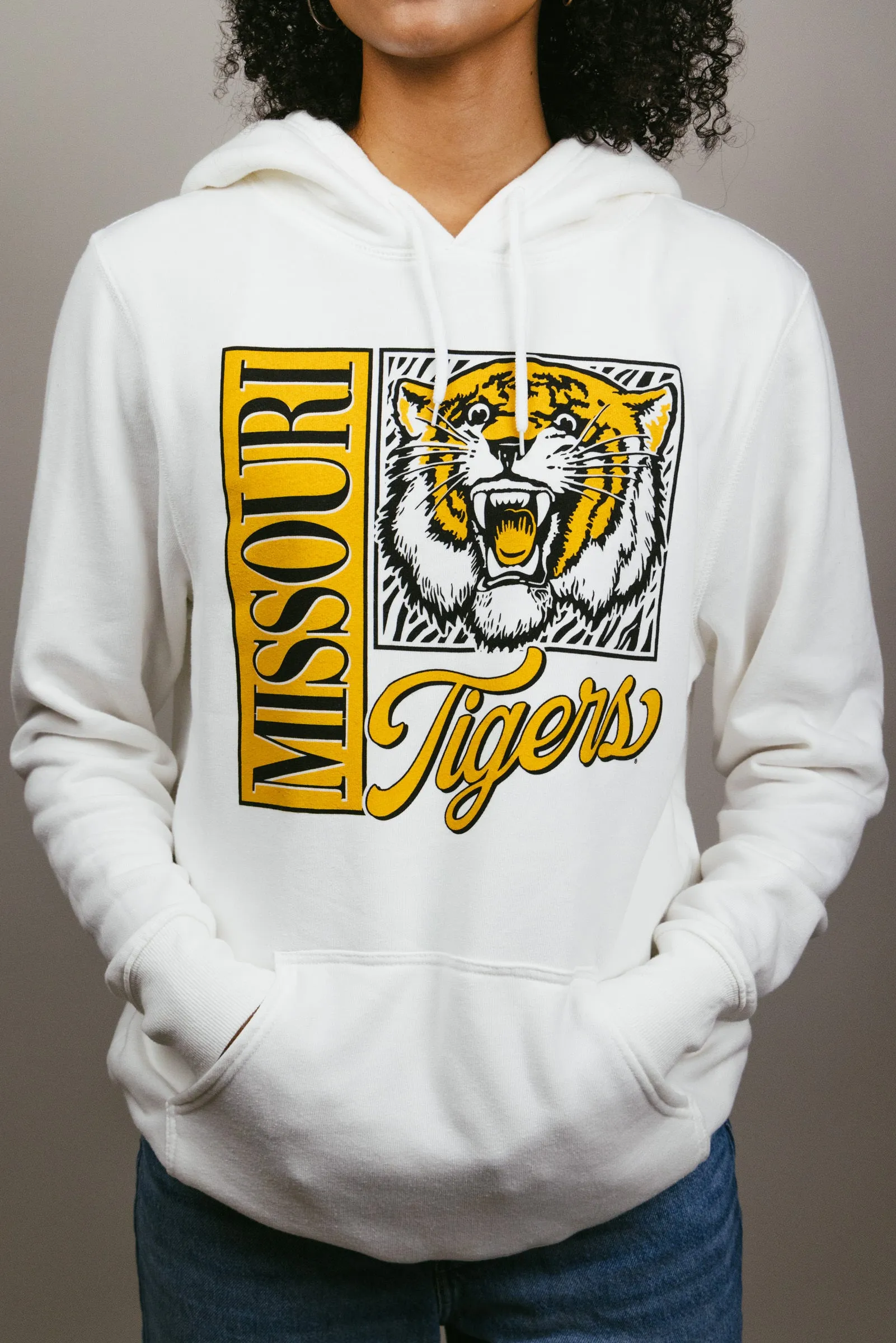 Missouri Tigers Mascot Poster White Hoodie