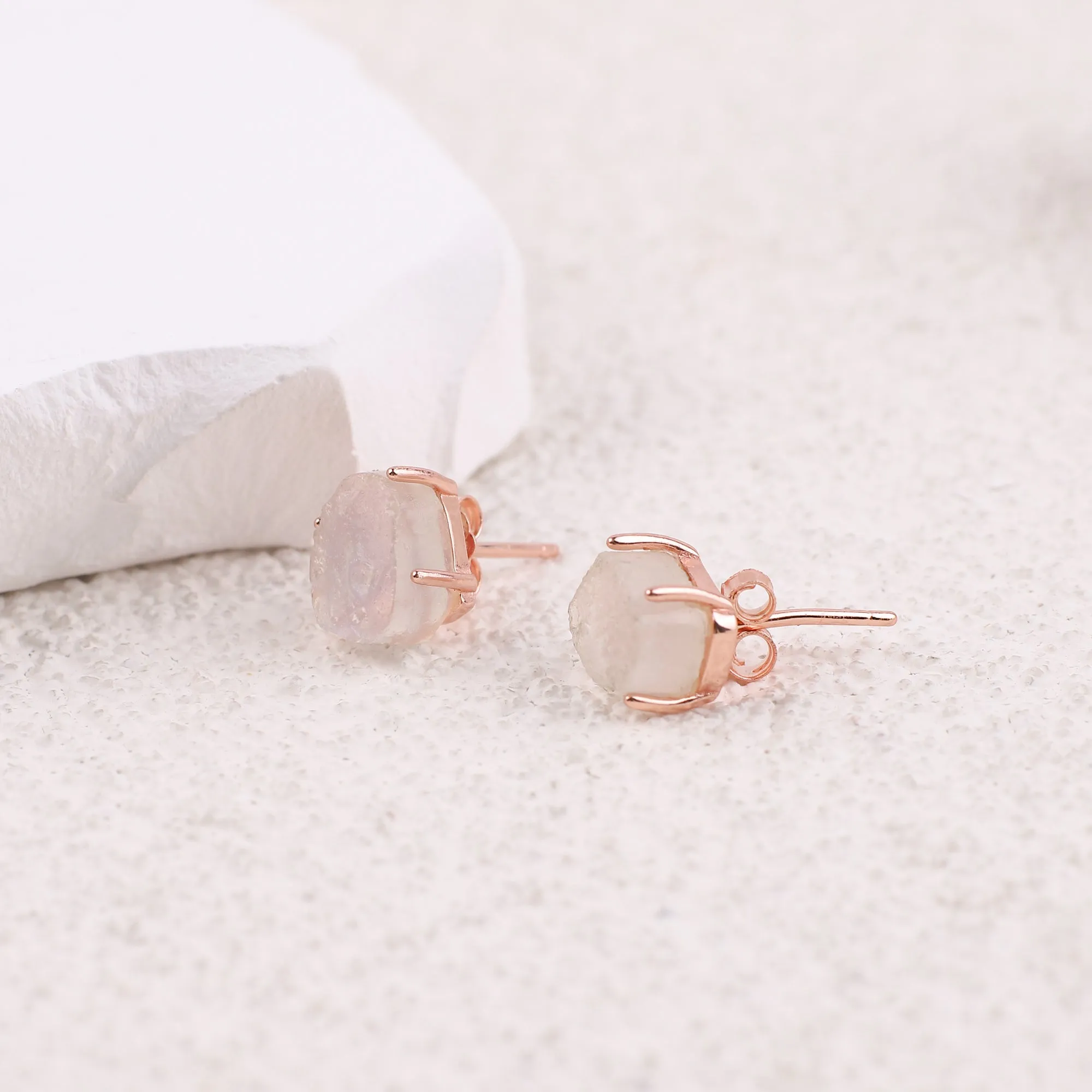 Moonstone Stud Earrings