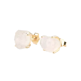 Moonstone Stud Earrings