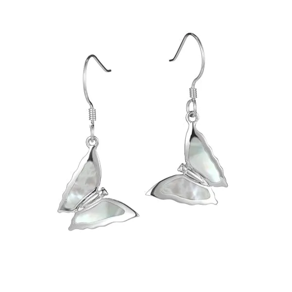 Mother of Pearl Butterfly Earrings